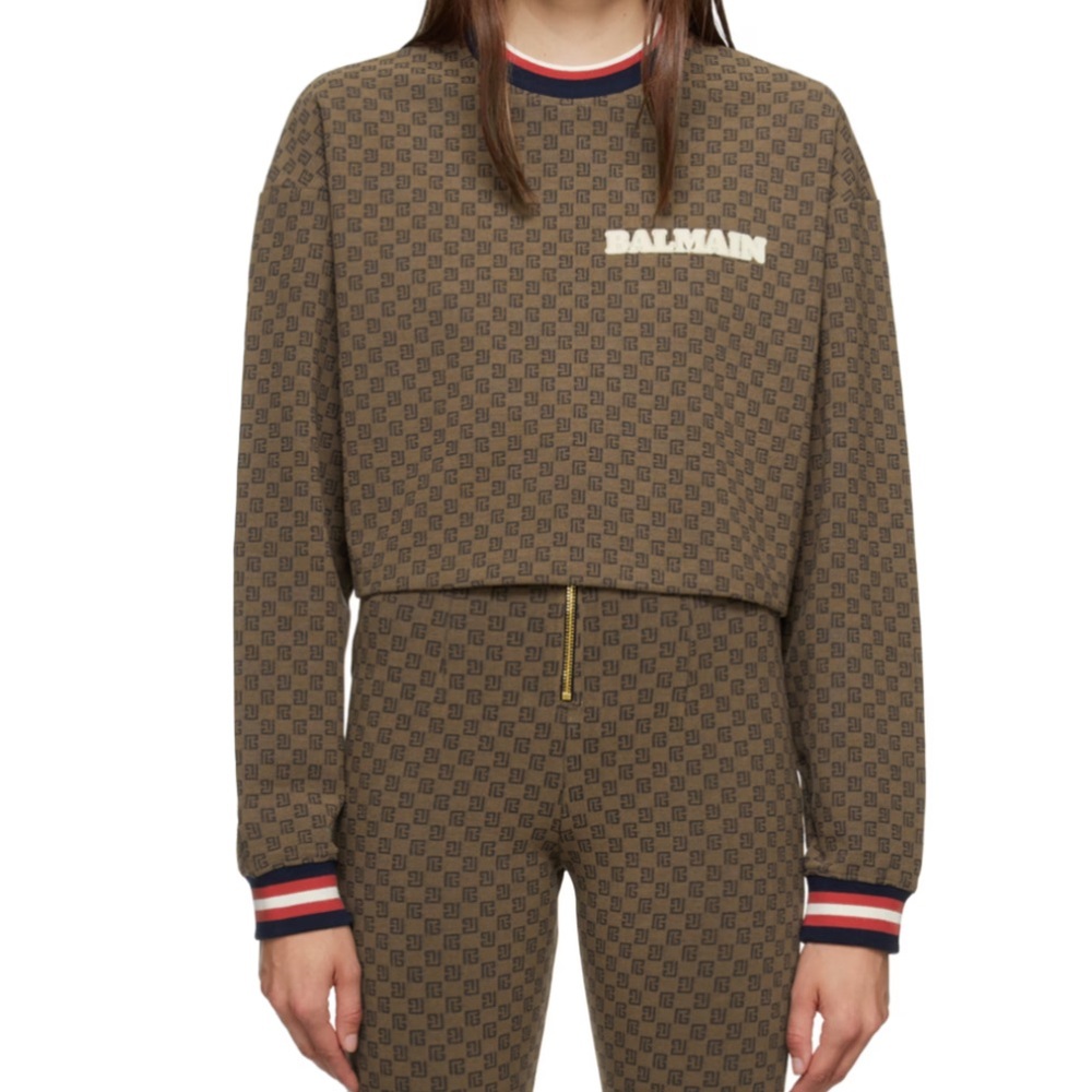Balmain monogram sweatshirt